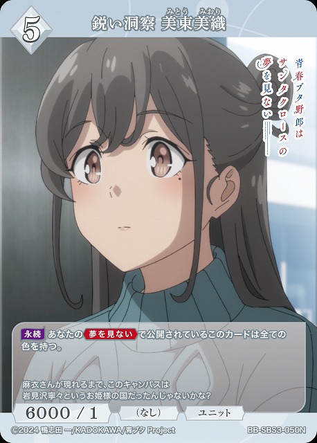 鋭い洞察 美東美織 【BB-SBS3-050N】